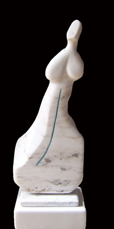 Sculpture titled "Daydream, Yule Marb…" by Jan And Jo Moore, Original Artwork, Stone