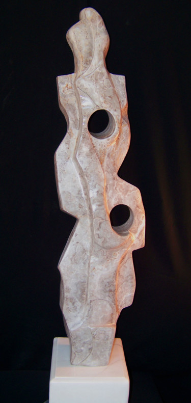 Sculpture titled "Let the Waters Flow…" by Jan And Jo Moore, Original Artwork, Stone
