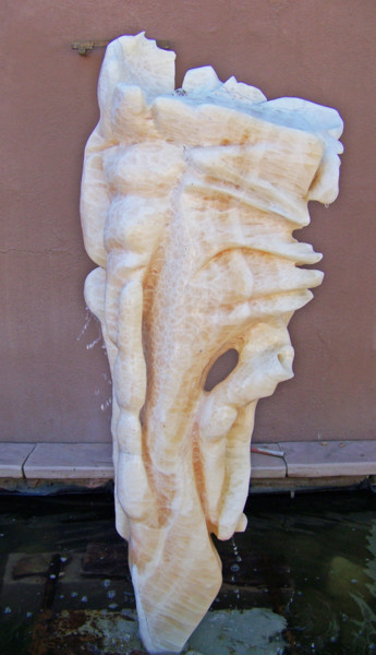 Sculpture intitulée "Sun Catcher--Stone…" par Jan And Jo Moore, Œuvre d'art originale, Pierre