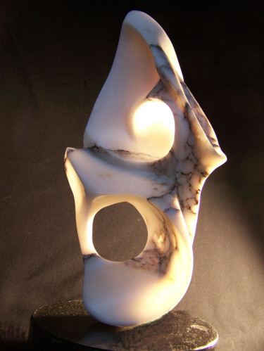 Sculpture titled "Primera--- Alabaste…" by Jan And Jo Moore, Original Artwork, Stone