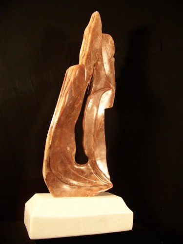 Sculpture titled "“Emergence”--Alabas…" by Jan And Jo Moore, Original Artwork, Stone