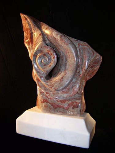 Скульптура под названием "Shifting Sands-- Ra…" - Jan And Jo Moore, Подлинное произведение искусства, Камень