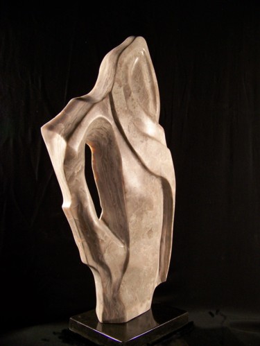 Sculpture intitulée "The Ancestor---Alab…" par Jan And Jo Moore, Œuvre d'art originale, Pierre