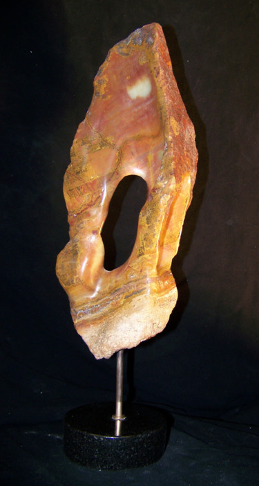 Sculpture titled "Prelude-- Rose Onyx…" by Jan And Jo Moore, Original Artwork, Stone
