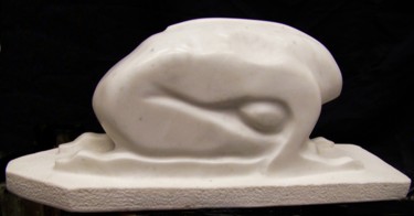 Sculptuur getiteld "Emergence--Carrara…" door Jan And Jo Moore, Origineel Kunstwerk, Steen