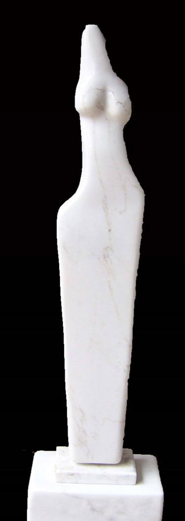 Escultura intitulada "Minuet--Marble Scul…" por Jan And Jo Moore, Obras de arte originais, Pedra