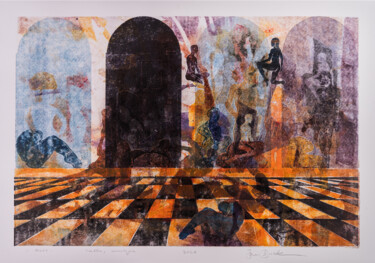 Отпечатки и Гравюры под названием "Muses" - Jan Bosak, Подлинное произведение искусства, Монотип