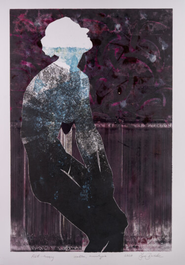 Отпечатки и Гравюры под названием "Sinking nude" - Jan Bosak, Подлинное произведение искусства, Монотип