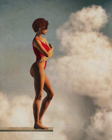 Digital Arts με τίτλο "The Woman Who Stand…" από Jan Keteleer, Αυθεντικά έργα τέχνης, 2D ψηφιακή εργασία