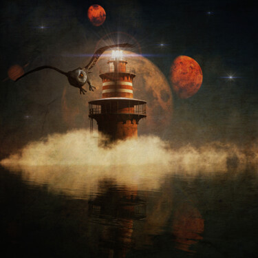 Arts numériques intitulée "The lighthouse that…" par Jan Keteleer, Œuvre d'art originale, Travail numérique 2D