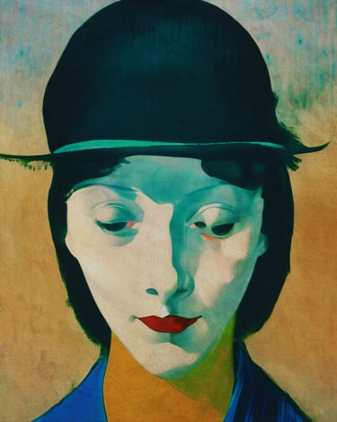 Digital Arts titled "Portrait of a woman…" by Jan Keteleer, Original Artwork, 2D Digital Work