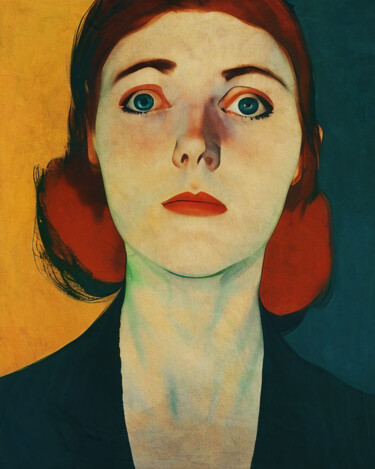 Digital Arts titled "The woman looking v…" by Jan Keteleer, Original Artwork, 2D Digital Work