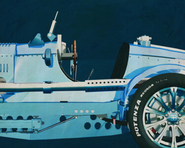 Arte digital titulada "Bugatti Phoenix Con…" por Jan Keteleer, Obra de arte original, Pintura Digital Montado en Plexiglás