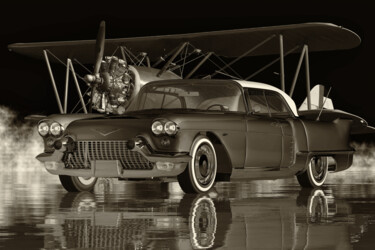 Arte digitale intitolato "The Cadillac Eldora…" da Jan Keteleer, Opera d'arte originale, Modellazione 3D