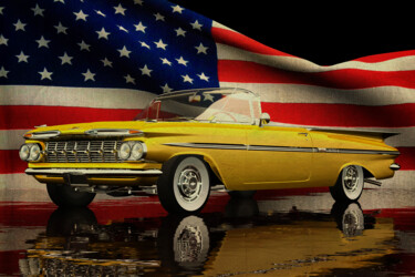 Artes digitais intitulada "Chevrolet Impala 19…" por Jan Keteleer, Obras de arte originais, Modelagem 3D