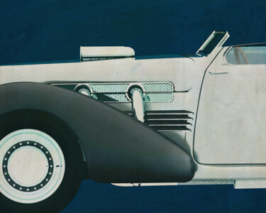 Digital Arts titled "Cord 812 Roadster" by Jan Keteleer, Original Artwork, Digital Painting