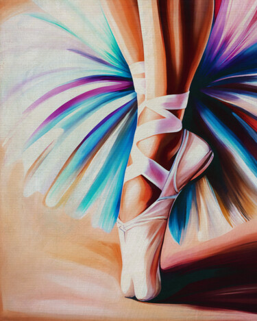 Malerei mit dem Titel "Ballerina feet toge…" von Jan Keteleer, Original-Kunstwerk, Digitale Malerei