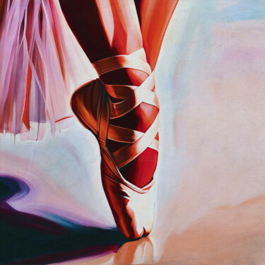 Pintura intitulada "Ballerina feet clos…" por Jan Keteleer, Obras de arte originais, Pintura digital