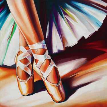 Картина под названием "Ballerina feet clos…" - Jan Keteleer, Подлинное произведение искусства, Цифровая живопись