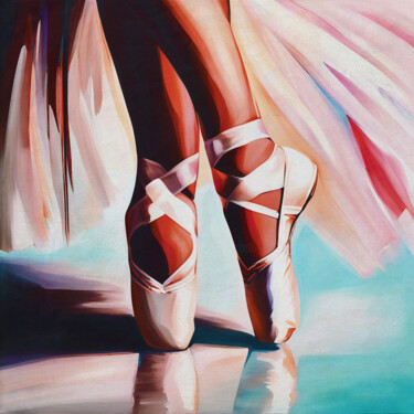 Painting titled "Ballerina feet clos…" by Jan Keteleer, Original Artwork, Digital Painting
