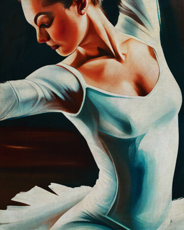 Malerei mit dem Titel "Flamencodansers in…" von Jan Keteleer, Original-Kunstwerk, Digitale Malerei