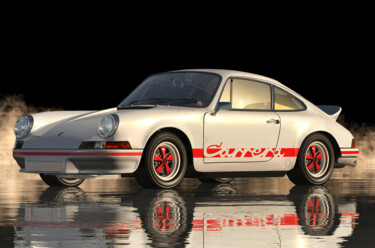 Digital Arts titled "Porsche 911 Carrera" by Jan Keteleer, Original Artwork, 3D Modeling