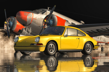 Digital Arts titled "The Porsche 911 the…" by Jan Keteleer, Original Artwork, 3D Modeling
