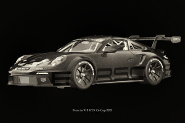 Digital Arts με τίτλο "Porsche 911 GT-3 RS…" από Jan Keteleer, Αυθεντικά έργα τέχνης, 3D Μοντελοποίηση
