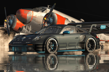 Artes digitais intitulada "The new Porsche 911…" por Jan Keteleer, Obras de arte originais, Modelagem 3D
