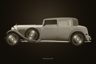 Artes digitais intitulada "Bentley 8 liters fr…" por Jan Keteleer, Obras de arte originais, Modelagem 3D