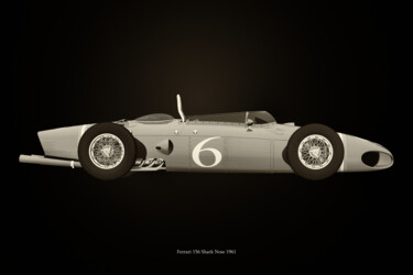 Arte digital titulada "Ferrari 156 Shark N…" por Jan Keteleer, Obra de arte original, Modelado 3D