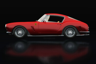 "Ferrari 250 GT SWB…" başlıklı Dijital Sanat Jan Keteleer tarafından, Orijinal sanat, 3D modelleme