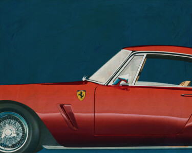 Digitale Kunst getiteld "Ferrari 250 GT SWB…" door Jan Keteleer, Origineel Kunstwerk, 3D-modellering