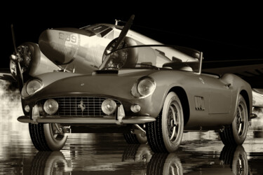 Цифровое искусство под названием "Ferrari 250GT Spyde…" - Jan Keteleer, Подлинное произведение искусства, 3D моделирование