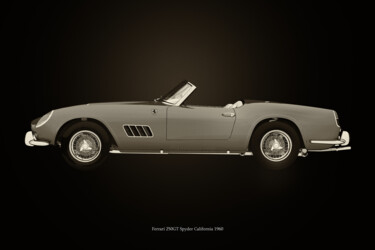 Digitale Kunst mit dem Titel "Ferrari 250 GT Spyd…" von Jan Keteleer, Original-Kunstwerk, 3D Modellierung