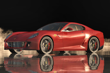 Digital Arts titled "The Ferrari 599 GTB…" by Jan Keteleer, Original Artwork, 3D Modeling
