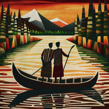 Pintura titulada "Fishermen must choo…" por Jan Keteleer, Obra de arte original, Acrílico