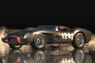 Artes digitais intitulada "Ferrari F 250 - The…" por Jan Keteleer, Obras de arte originais, Modelagem 3D