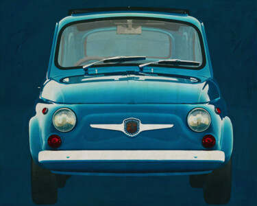 Arts numériques intitulée "Fiat 500 Abart vers…" par Jan Keteleer, Œuvre d'art originale, Peinture numérique
