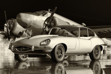 Digital Arts με τίτλο "The Jaguar E Type F…" από Jan Keteleer, Αυθεντικά έργα τέχνης, 3D Μοντελοποίηση