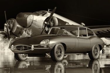 Digitale Kunst mit dem Titel "The 1960's Jaguar E…" von Jan Keteleer, Original-Kunstwerk, 3D Modellierung