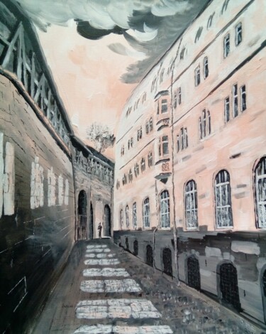 Malarstwo zatytułowany „Nürnberg in einer F…” autorstwa Jan Maria Pilik, Oryginalna praca, Akryl