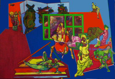 ZAP200008 Peinture intitulée "ZAP200008" par Jan Nomis, Œuvre d'art originale, Acrylique