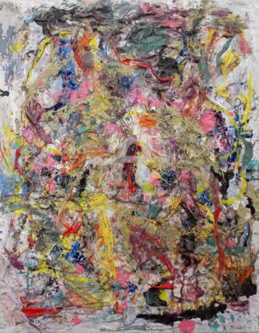 Картина под названием "It's Complicated" - Jan O'Sullivan, Подлинное произведение искусства, Акрил Установлен на Деревянная…