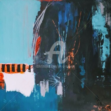 Картина под названием "Go Faster Stripes" - Jan O'Sullivan, Подлинное произведение искусства, Акрил Установлен на Деревянная…