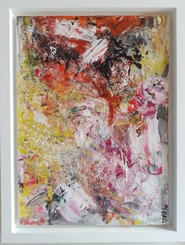 Painting titled "Naples" by Jan O'Sullivan, Original Artwork, Acrylic Mounted on Wood Stretcher frame
