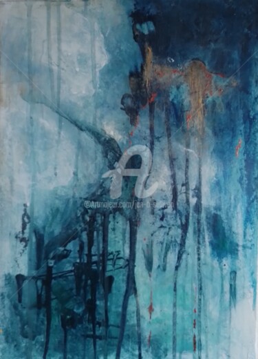 Картина под названием "Heartbreak Pier" - Jan O'Sullivan, Подлинное произведение искусства, Акрил Установлен на Деревянная р…