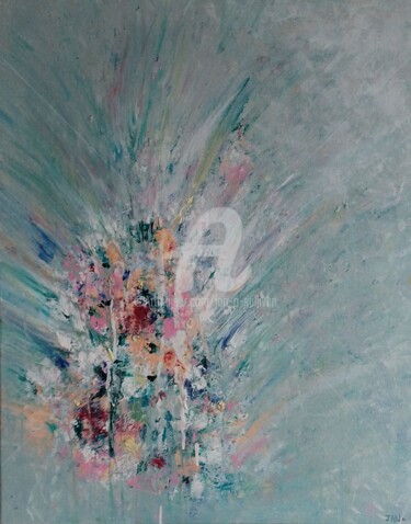 Pittura intitolato "Water Colour" da Jan O'Sullivan, Opera d'arte originale, Acrilico Montato su Telaio per barella in legno