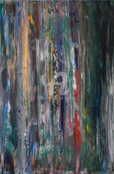 Картина под названием "Interference" - Jan O'Sullivan, Подлинное произведение искусства, Акрил Установлен на Деревянная рама…