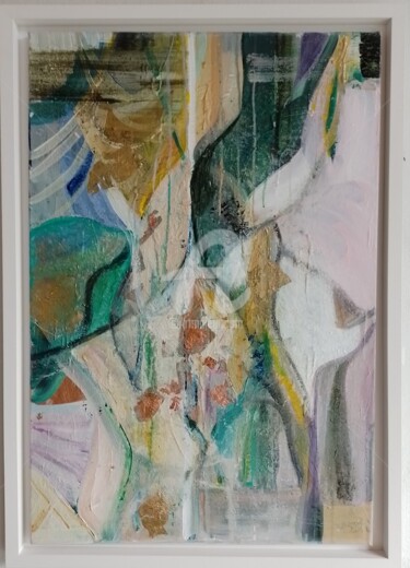 Картина под названием "Vintage Modern" - Jan O'Sullivan, Подлинное произведение искусства, Акрил Установлен на Деревянная ра…